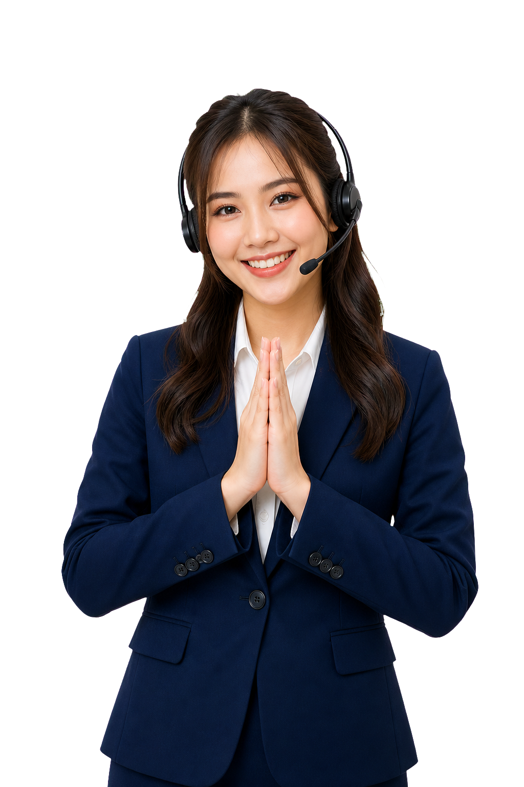 พนักงานหญิงพร้อมให้ข้อมูล